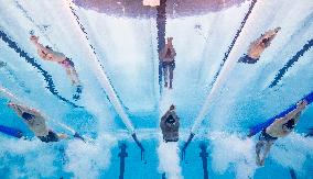 Paris 2024 - French Olympic Champion Leon Marchand Underwater views