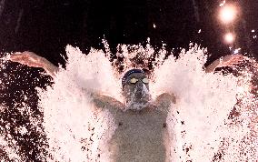 Paris 2024 - French Olympic Champion Leon Marchand Underwater views