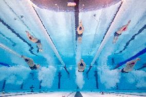 Paris 2024 - French Olympic Champion Leon Marchand Underwater views