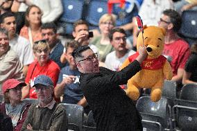 Paris 2024 - North Korean leader lookalike in the stands at Table Tennis Olympic Game in Paris