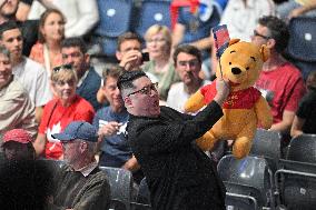 Paris 2024 - North Korean leader lookalike in the stands at Table Tennis Olympic Game in Paris