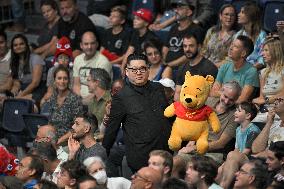 Paris 2024 - North Korean leader lookalike in the stands at Table Tennis Olympic Game in Paris