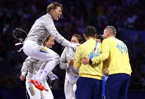 Paris 2024 - Ukraine won Gold at women's sabre team of fencing