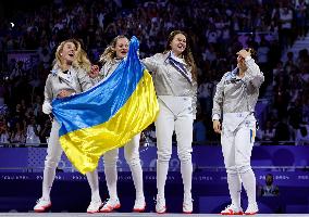 Paris 2024 - Ukraine won Gold at women's sabre team of fencing