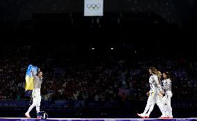 Paris 2024 - Ukraine won Gold at women's sabre team of fencing