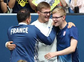 Paris 2024 - Felix Lebrun of France won men's singles bronze medal match
