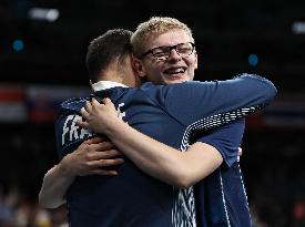Paris 2024 - Felix Lebrun of France won men's singles bronze medal match
