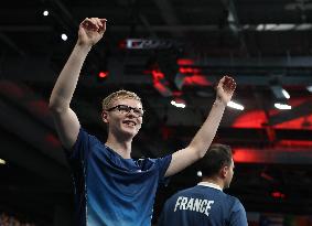 Paris 2024 - Felix Lebrun of France won men's singles bronze medal match