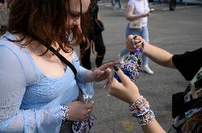 Swifties In Warsaw Ahead Of The Day Three Live Performance.