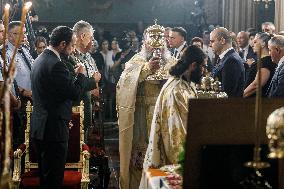 Cyprus : Memorial Service For Archbishop Makarios III