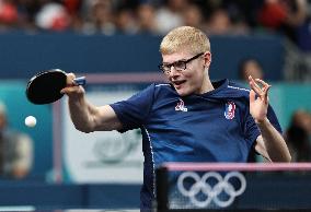 Paris 2024 - Table Tennis - Felix Lebrun Wins Bronze