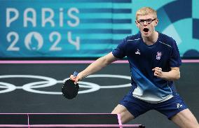 Paris 2024 - Table Tennis - Felix Lebrun Wins Bronze