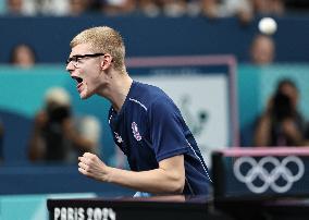 Paris 2024 - Table Tennis - Felix Lebrun Wins Bronze