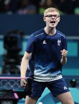 Paris 2024 - Table Tennis - Felix Lebrun Wins Bronze