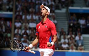 Paris 2024 - Novak Djokovic of Serbia won men's singles gold medal match