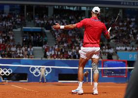 Paris 2024 - Novak Djokovic of Serbia won men's singles gold medal match