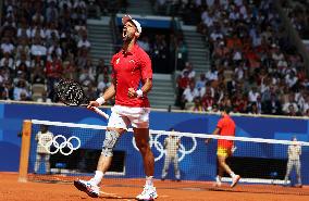 Paris 2024 - Novak Djokovic of Serbia won men's singles gold medal match