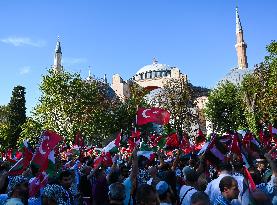 Rally In Support Of Palestine - Istanbul