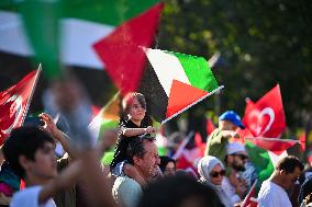 Rally In Support Of Palestine - Istanbul