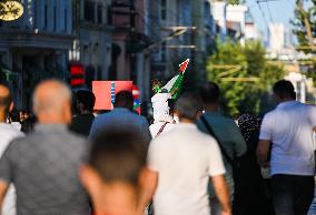 Rally In Support Of Palestine - Istanbul