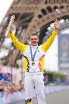 Paris 2024 - Road Race - Remco Evenepoel Wins Gold