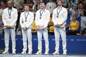 Paris 2024 - 4x100 Medley Relay - Team France Wins Bronze