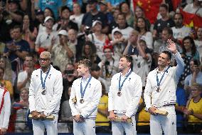 Paris 2024 - 4x100 Medley Relay - Team France Wins Bronze