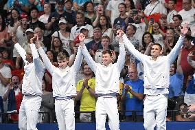 Paris 2024 - 4x100 Medley Relay - Team France Wins Bronze