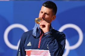 Paris 2024 - Tennis - Novak Djokovic Wins Gold