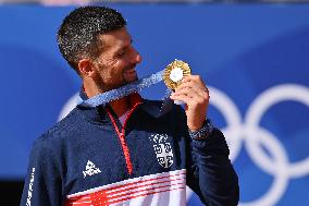 Paris 2024 - Tennis - Novak Djokovic Wins Gold