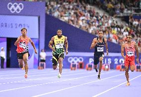 (PARIS2024) FRANCE-PARIS-OLY-ATHLETICS-100M-MEN