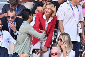 Paris 2024 - Tennis - Valerie Precresse In The Stands