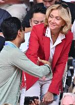 Paris 2024 - Tennis - Valerie Precresse In The Stands