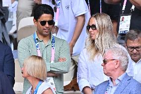 Paris 2024 - Tennis - Nasser Al-Khelaïfi In The Stands