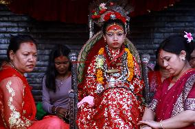 Nepal Celebrating Bhoto Jatra Of Rato Machindranath Chariot Festival.