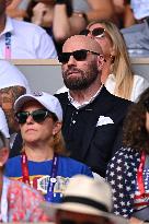 Paris 2024 - Tennis - John Travolta and Daughter In The Stands