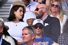 Paris 2024 - Tennis - John Travolta and Daughter In The Stands