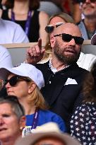 Paris 2024 - Tennis - John Travolta and Daughter In The Stands