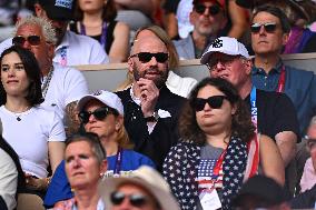 Paris 2024 - Tennis - John Travolta and Daughter In The Stands