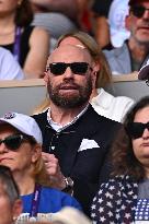 Paris 2024 - Tennis - John Travolta and Daughter In The Stands