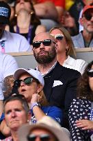 Paris 2024 - Tennis - John Travolta and Daughter In The Stands