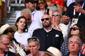 Paris 2024 - Tennis - John Travolta and Daughter In The Stands