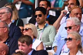 Paris 2024 - Tennis - Nasser Al-Khelaïfi In The Stands