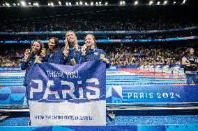 Paris 2024 - US Team women's 4x100m medley relay swimming