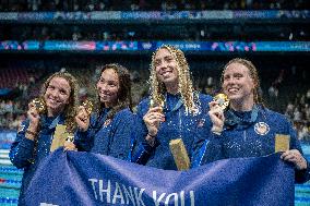 Paris 2024 - US Team women's 4x100m medley relay swimming