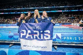 Paris 2024 - US Team women's 4x100m medley relay swimming