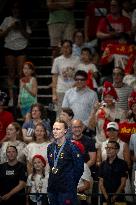 Paris 2024 - Gold medallist Sweden's Sarah Sjoestroem  women's 50m freestyle swimming