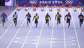 (PARIS2024) FRANCE-PARIS-OLY-ATHLETICS-100M-MEN