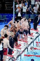 Paris 2024 - 4x100 Medley Relay - Team France Wins Bronze