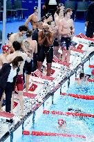 Paris 2024 - 4x100 Medley Relay - Team France Wins Bronze